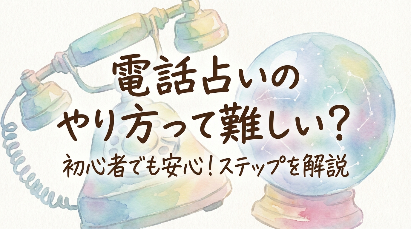 電話占いのやり方って難しい?