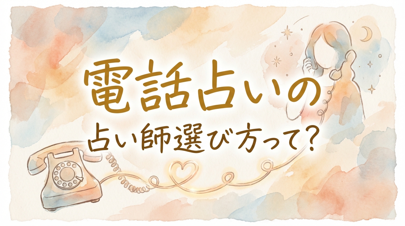 電話占いの占い師選び方って？